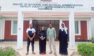 Officers from KUCCPS and Msambweni TVC paid a visit to the Deputy County Commissioner and other National Government Administrative Officers in Kwale County to enlist their support in public sensitisation.