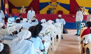 Sensitisation at Salvation Army Church at Kali in Mbooni, Makueni County, on 25/5/2025.